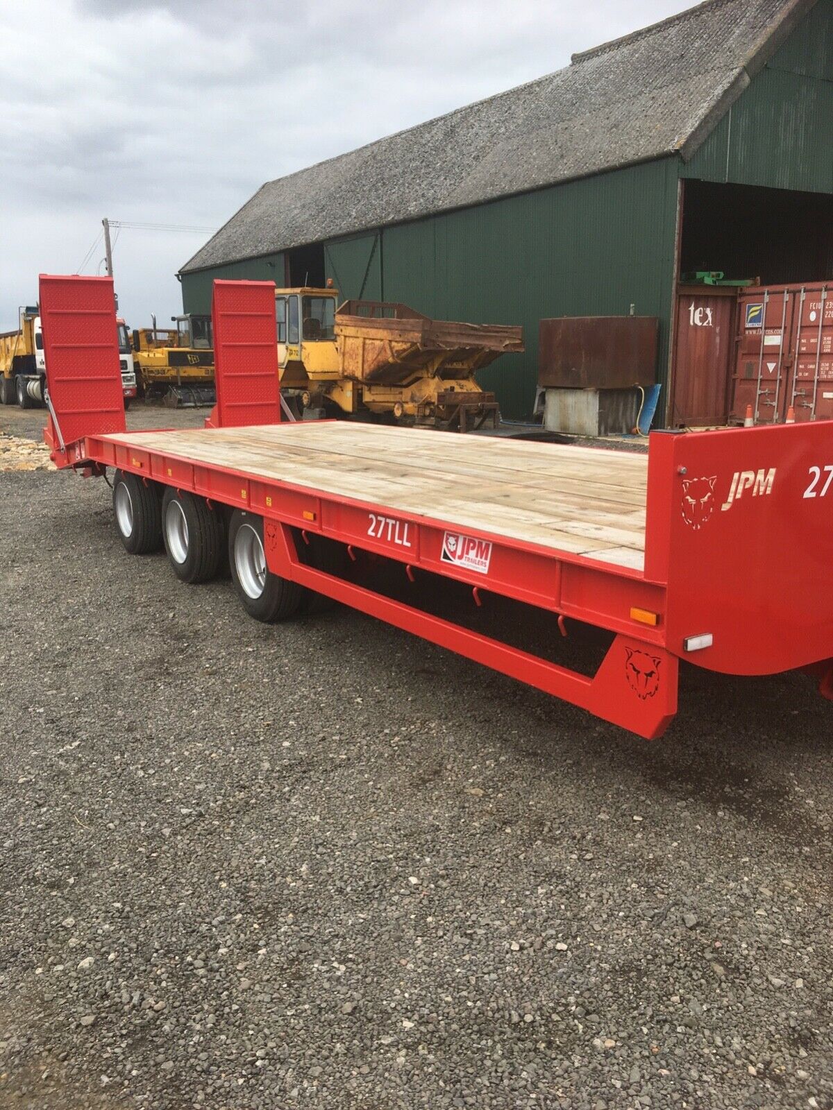 JPM 27 ft Low-loader Plant Trailer